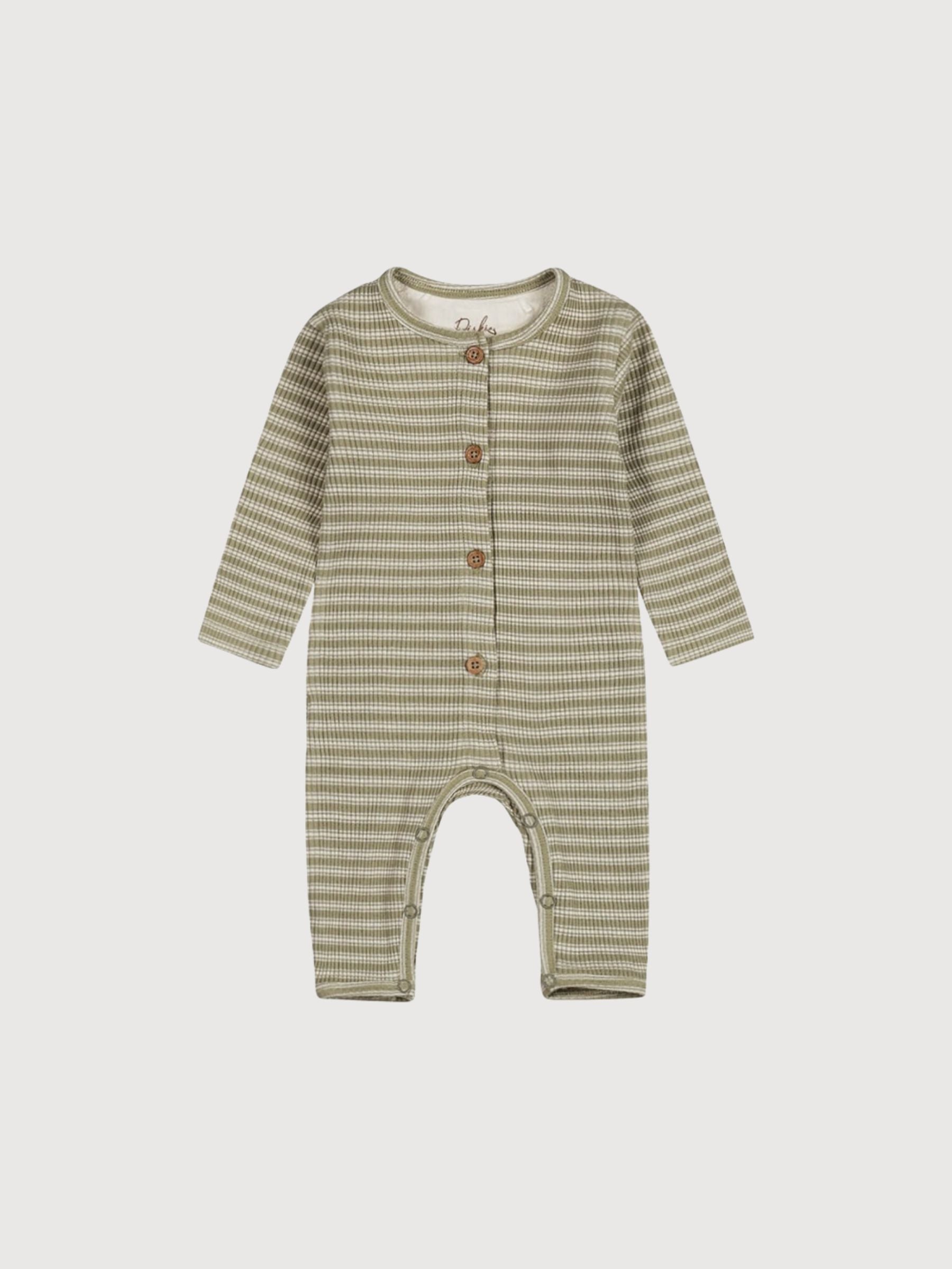 Babysuit Boys Light verblasste grün | Dirkje