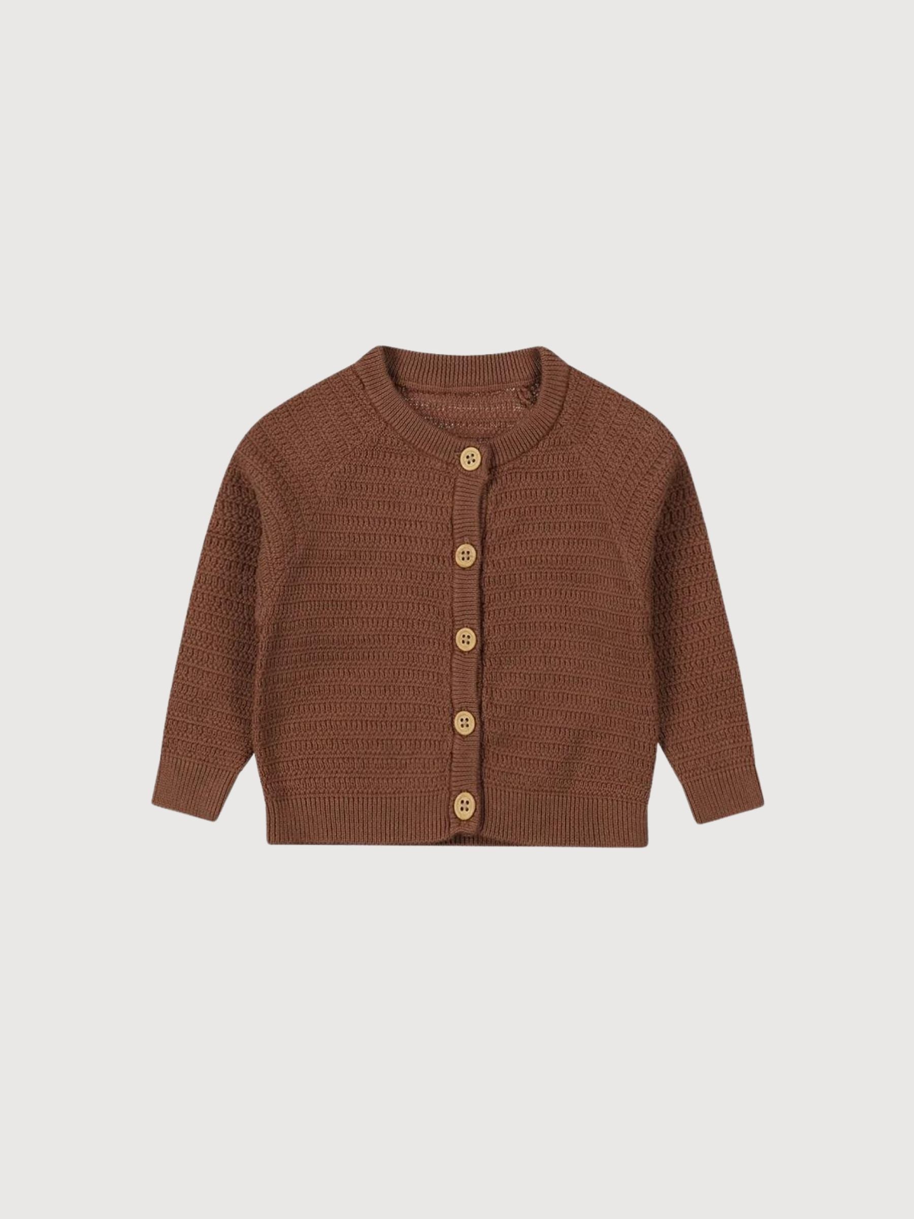 Unisex Cardigan Brown | Dirkje