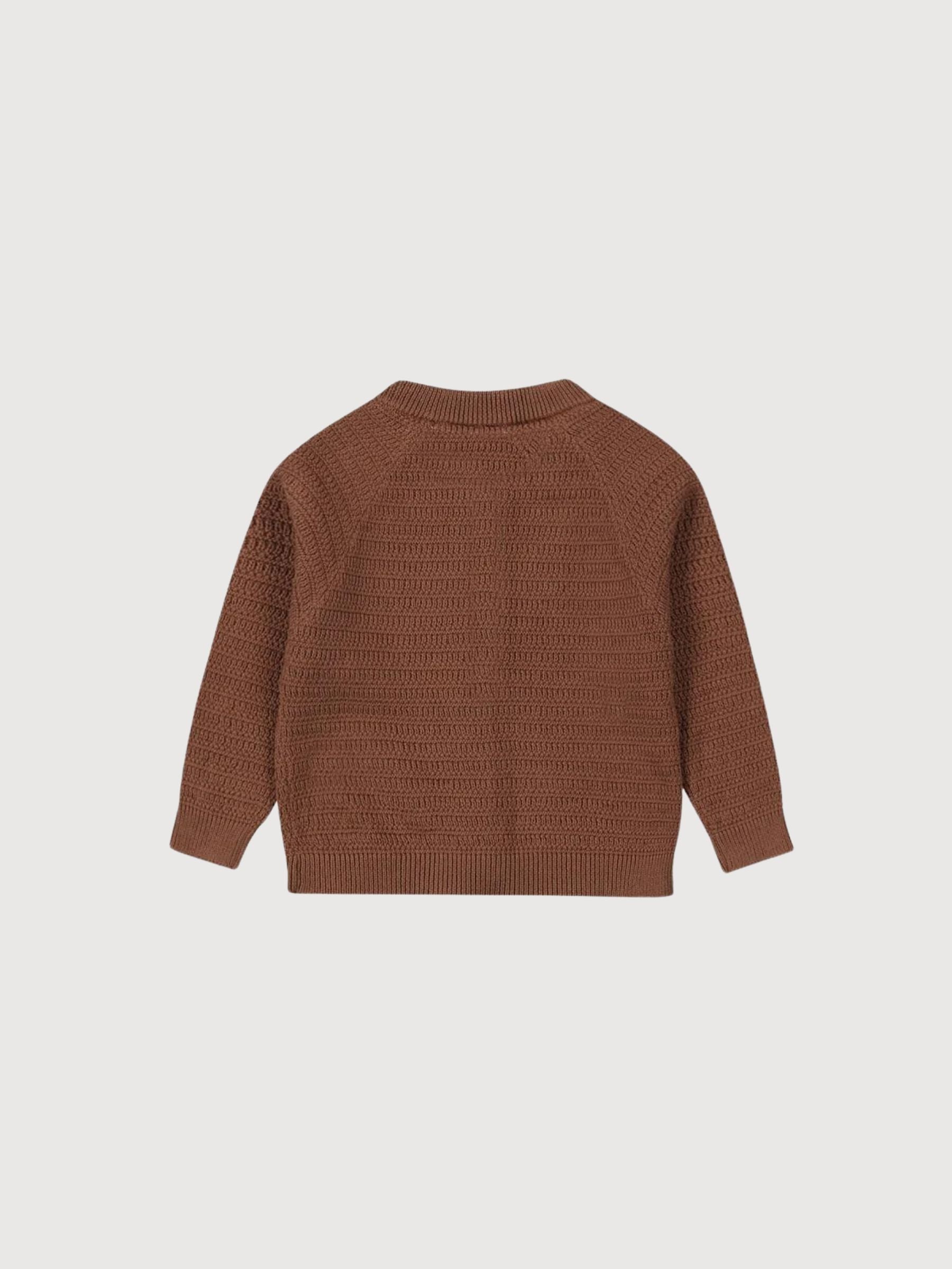 Unisex Cardigan Brown | Dirkje