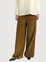 Trouser Hedda Brown Woman Cotton | Thinking Mu