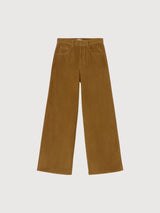 Trouser Hedda Brown Woman Cotton | Thinking Mu