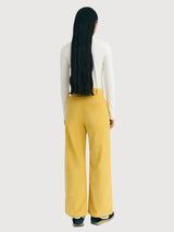 Trouser Karina Yellow Woman Cotton | Thinking Mu