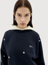 Solsol Navy Bonnie Sweatshirt | Thinking Mu