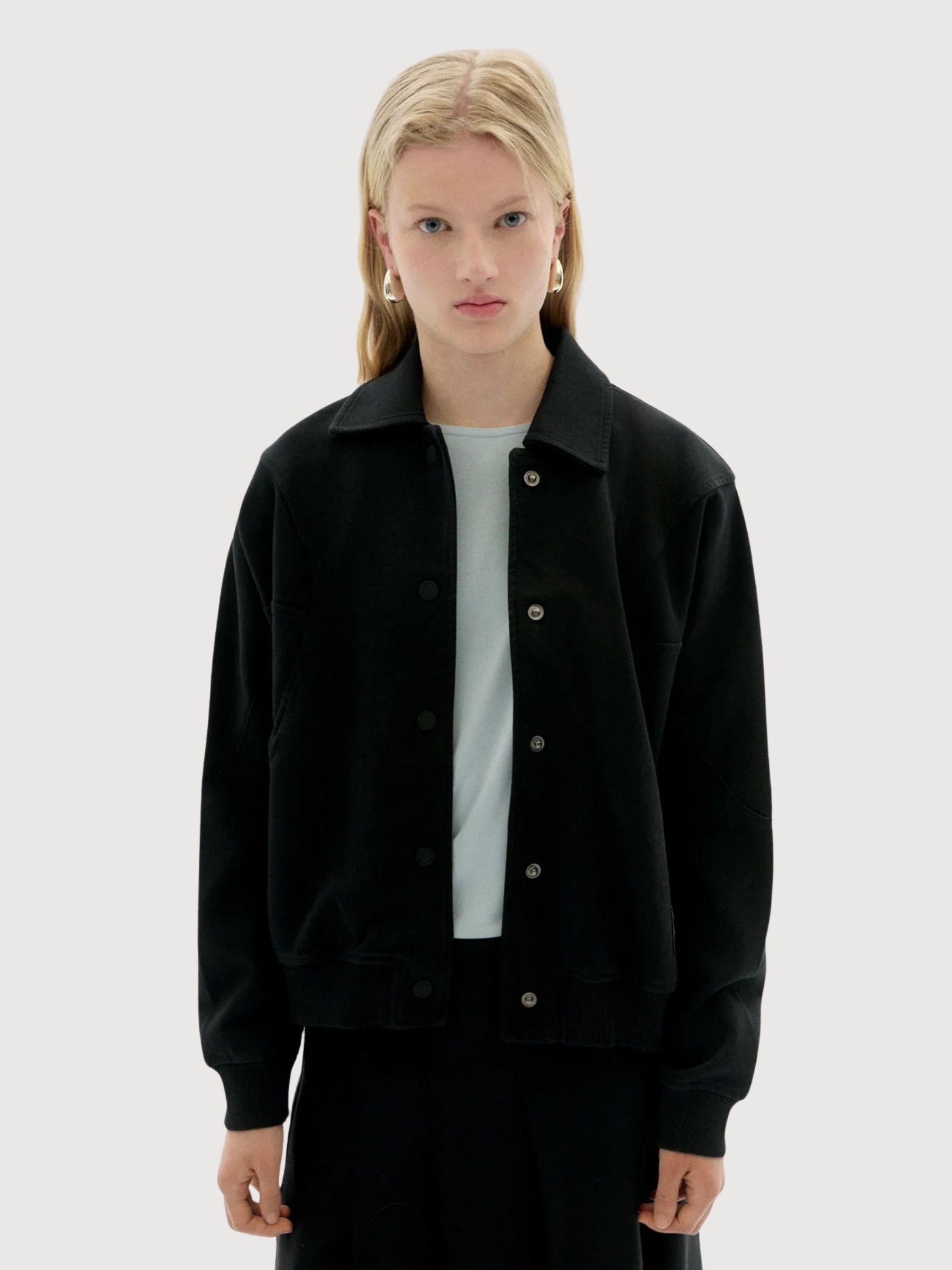 Jacket Maisie Black Woman Cotton | Thinking Mu