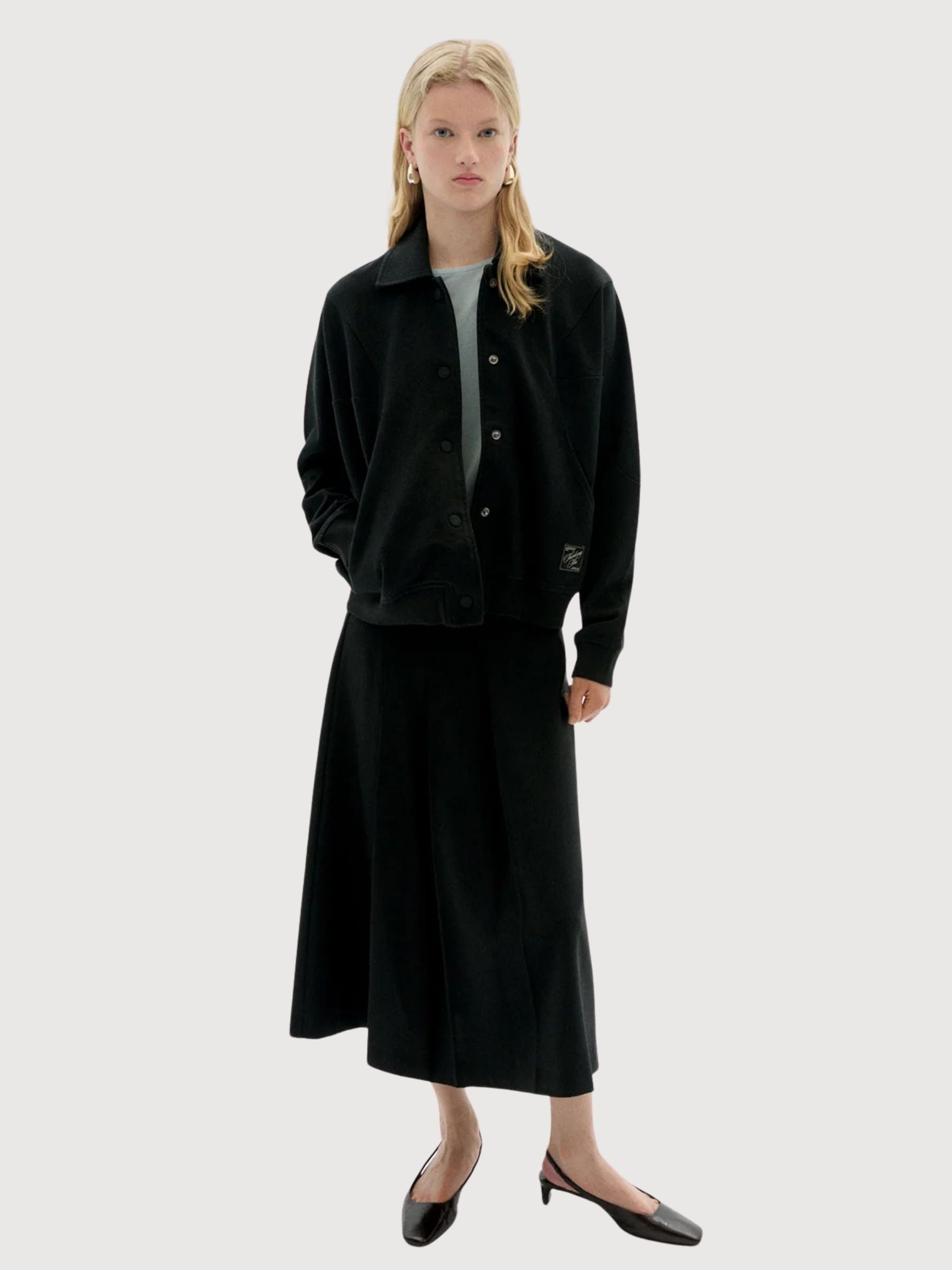 Jacket Maisie Black Woman Cotton | Thinking Mu