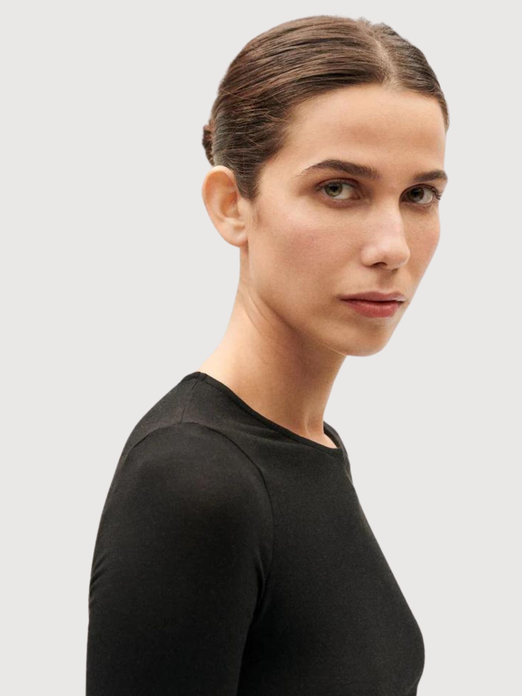 Brisa Top Nero Cashmere Donna | Thinking Mu