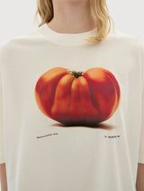 T-Shirt Tomaquet White Woman Cotton | Thinking Mu