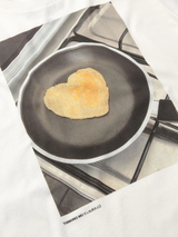 T-Shirt Pancake White Woman Cotton | Thinking Mu