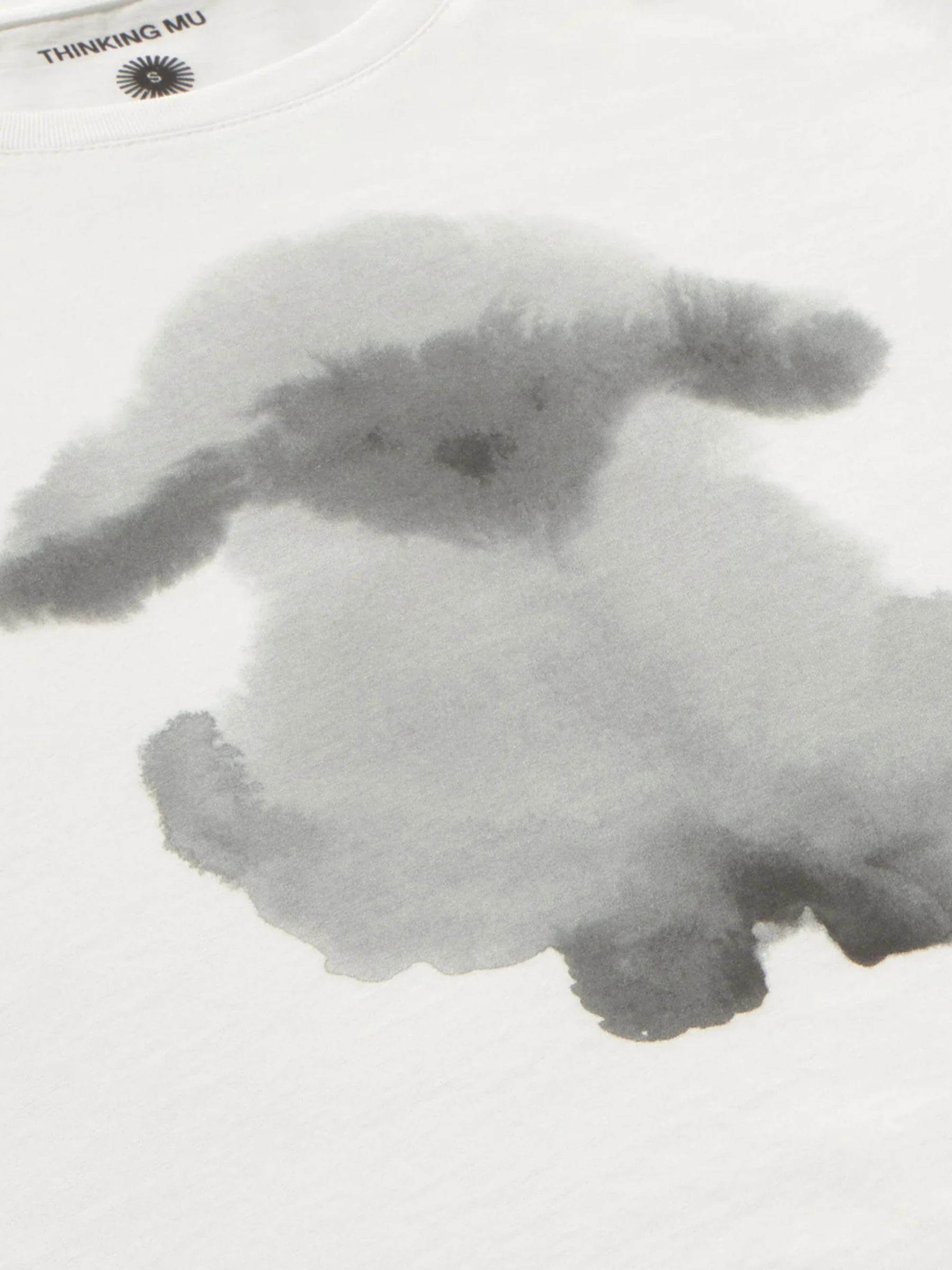 T-Shirt Cloud Ship White Woman Cotton | Thinking Mu