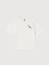 T-Shirt Flor Tm Weiße Frau Baumwolle | Thinking Mu