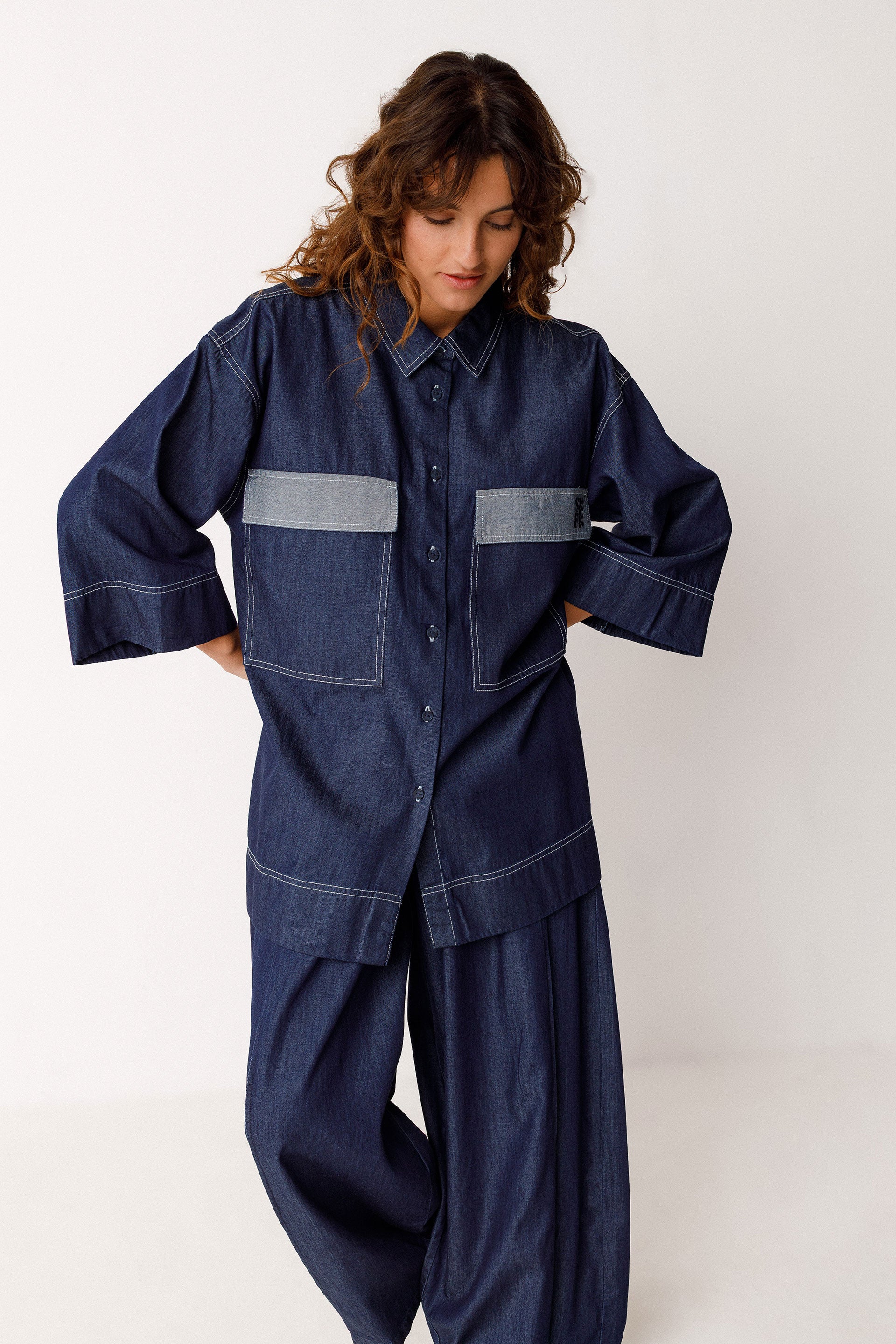 Denim Trouser Aine Woman Gots Cotton | Skfk