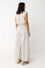 Hose Aine Beige Damen Gots Baumwolle | Skfk