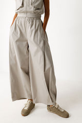 Hose Aine Beige Damen Gots Baumwolle | Skfk