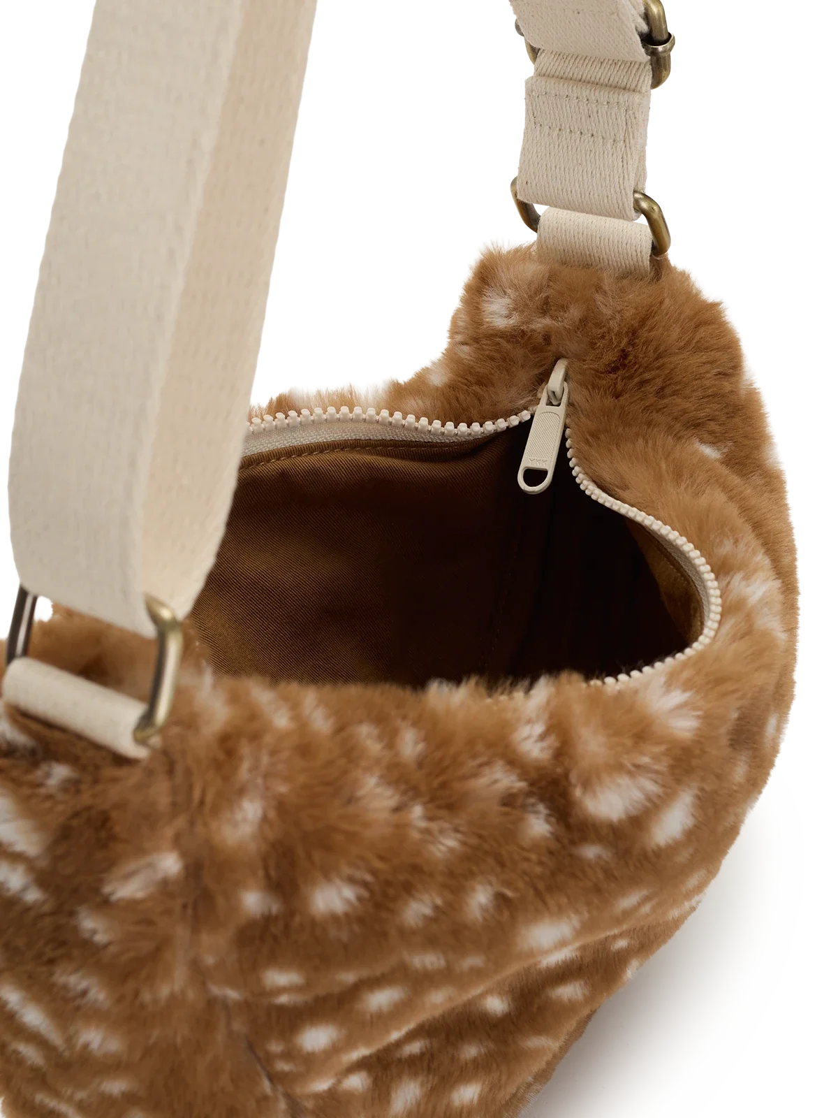 Andrea fawn faux fur Crossbody bag | Hindbag