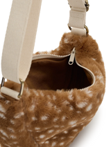 Andrea fawn faux fur Crossbody bag | Hindbag