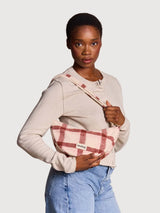 Andrea pink tartan Crossbody bag | Hindbag