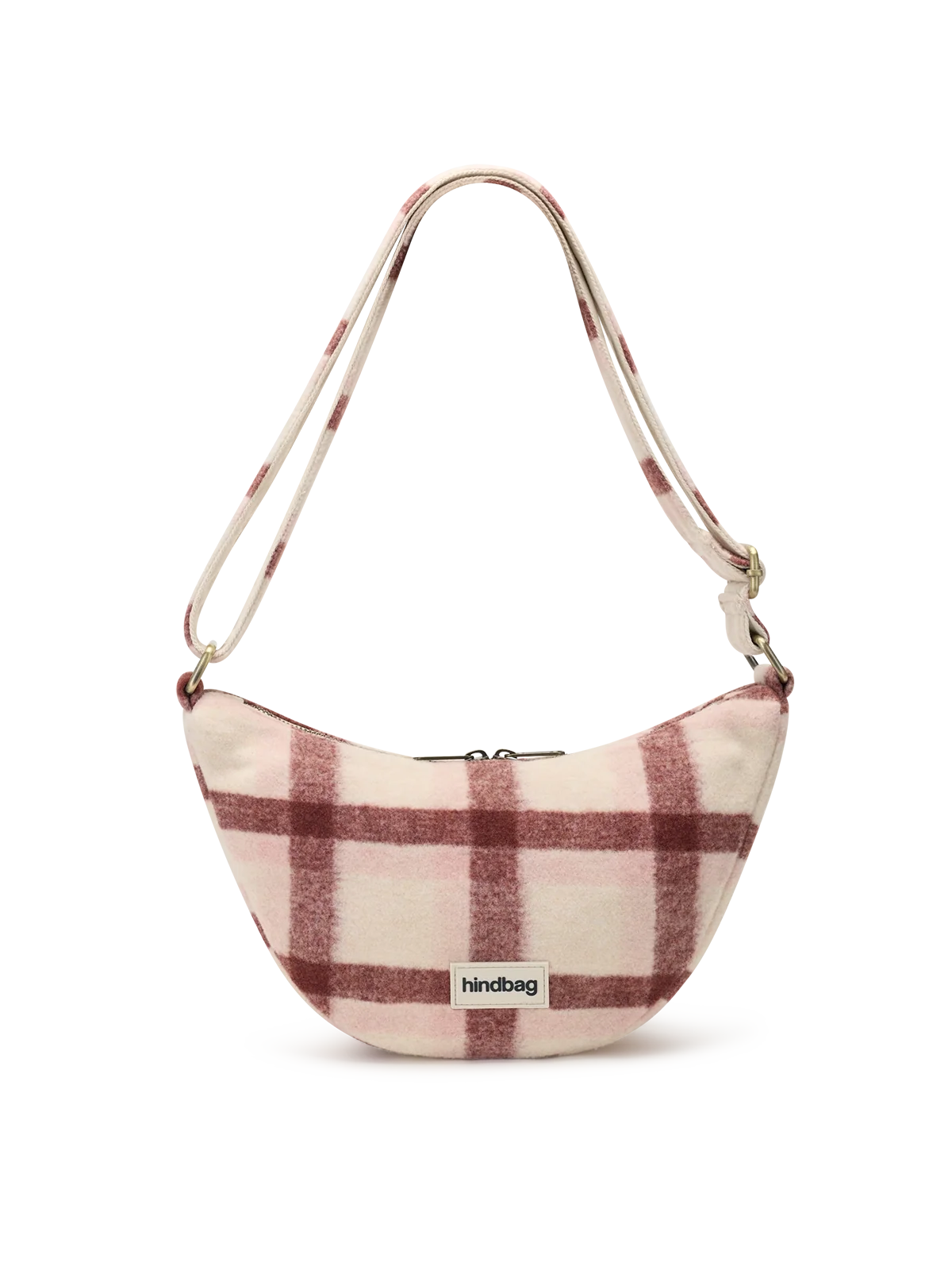 Andrea pink tartan Crossbody bag | Hindbag