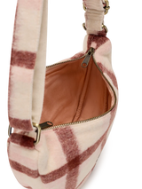 Andrea pink tartan Crossbody bag | Hindbag