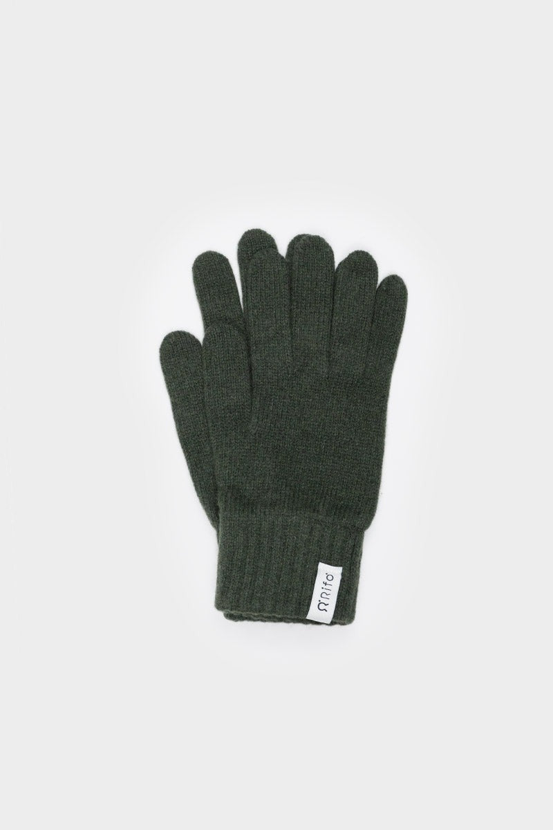 Guanti Donna Anita in Cashmere Rigenerato – Verde Bosco | Rifò