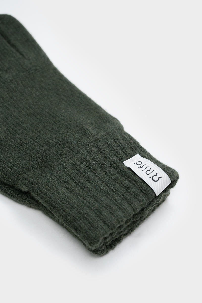 Guanti Donna Anita in Cashmere Rigenerato – Verde Bosco | Rifò