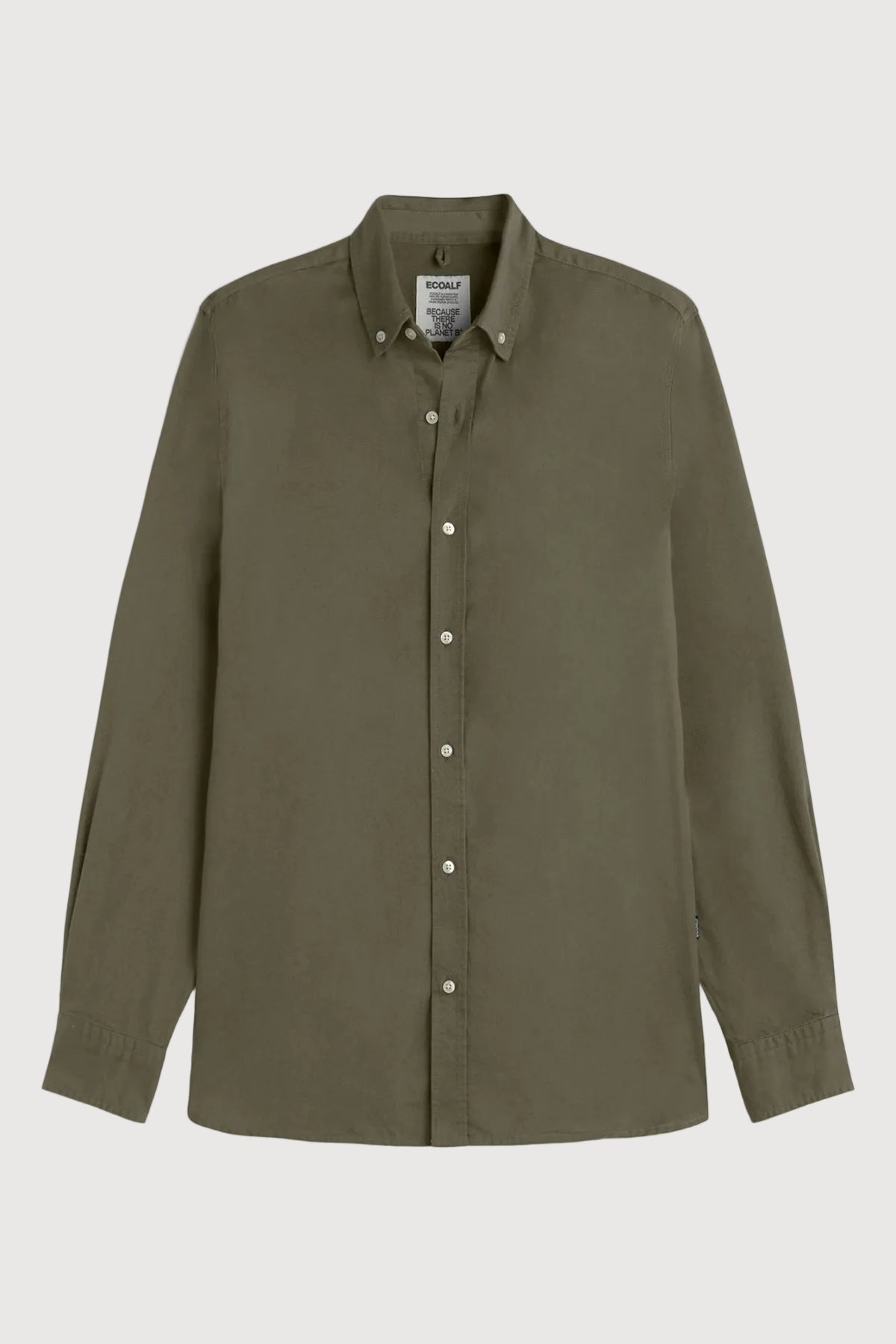 Green shirt on a white background