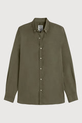Green shirt on a white background