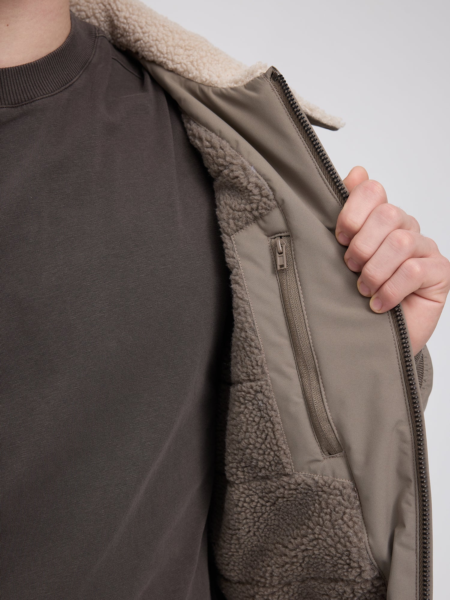 Jacket Aviator Light Mud Man | MAZINE