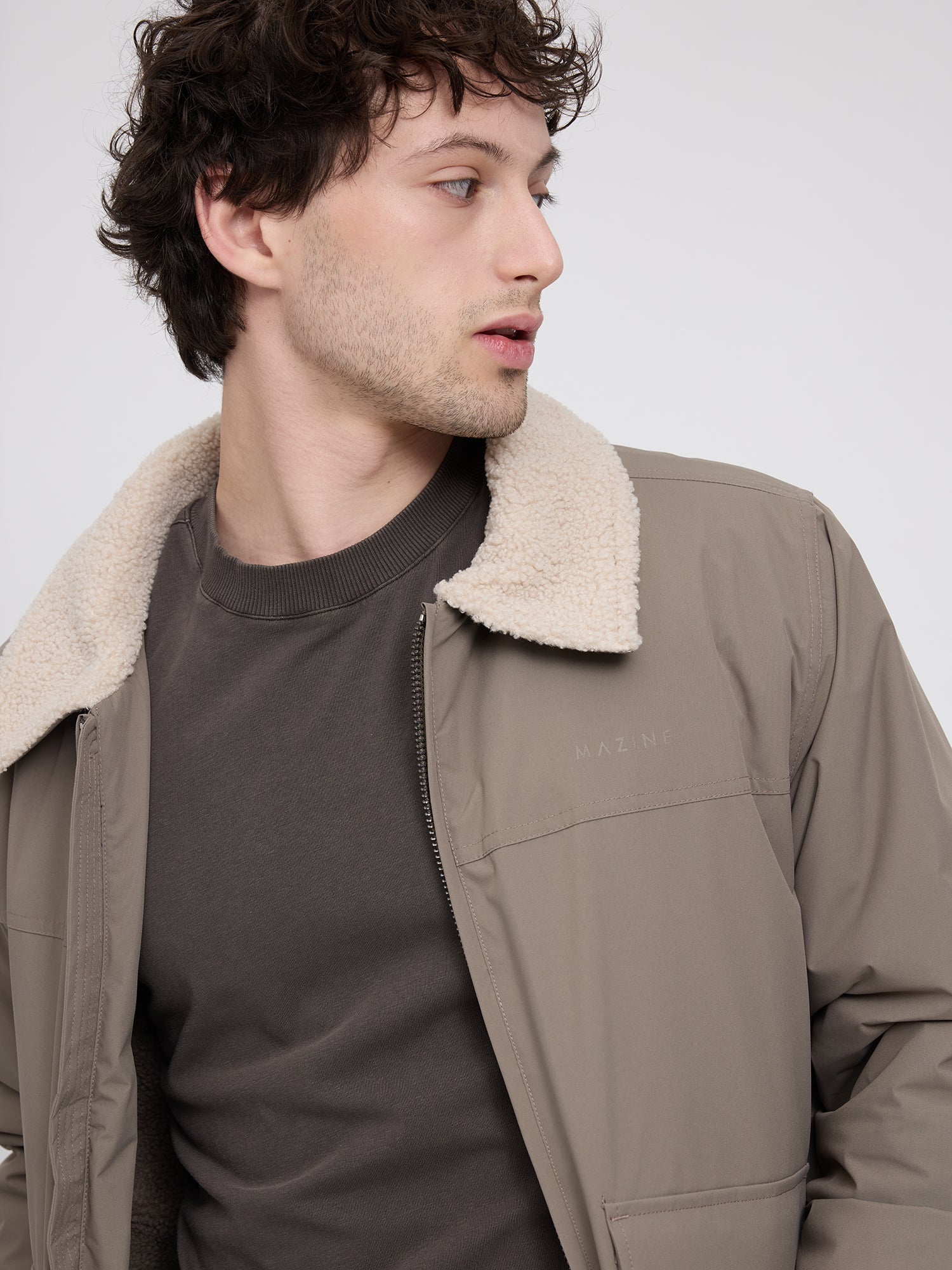 Jacket Aviator Light Mud Man | MAZINE