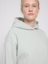 Hoodie mit Rückenprint Light Aqua/Off The Grid | MAZINE