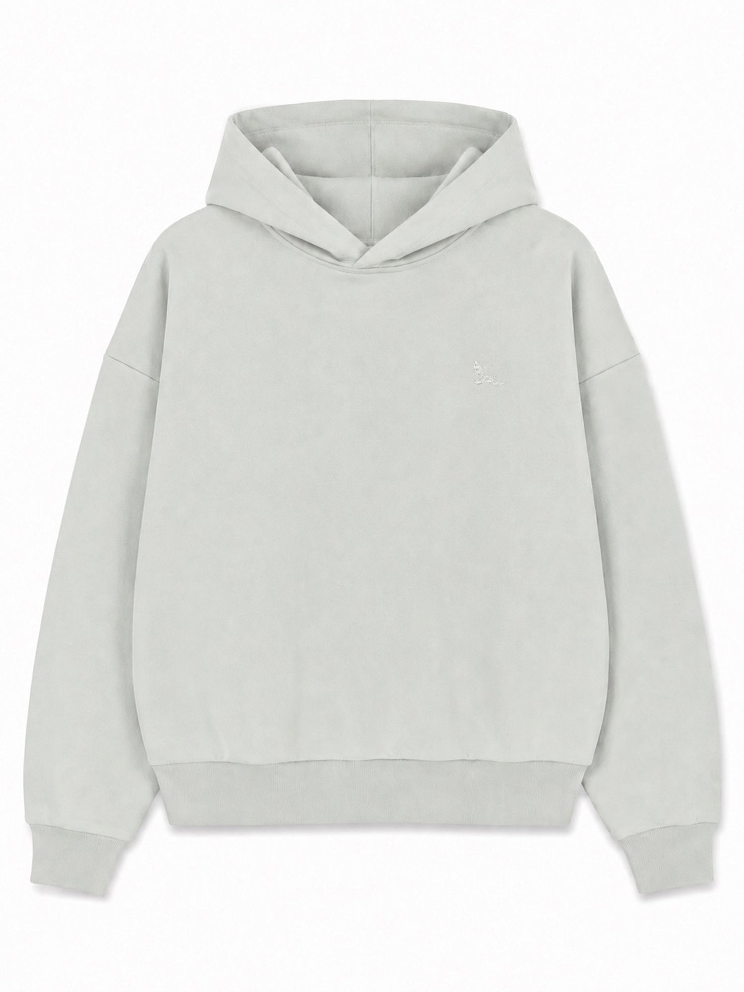 Hoodie mit Rückenprint Light Aqua/Off The Grid | MAZINE