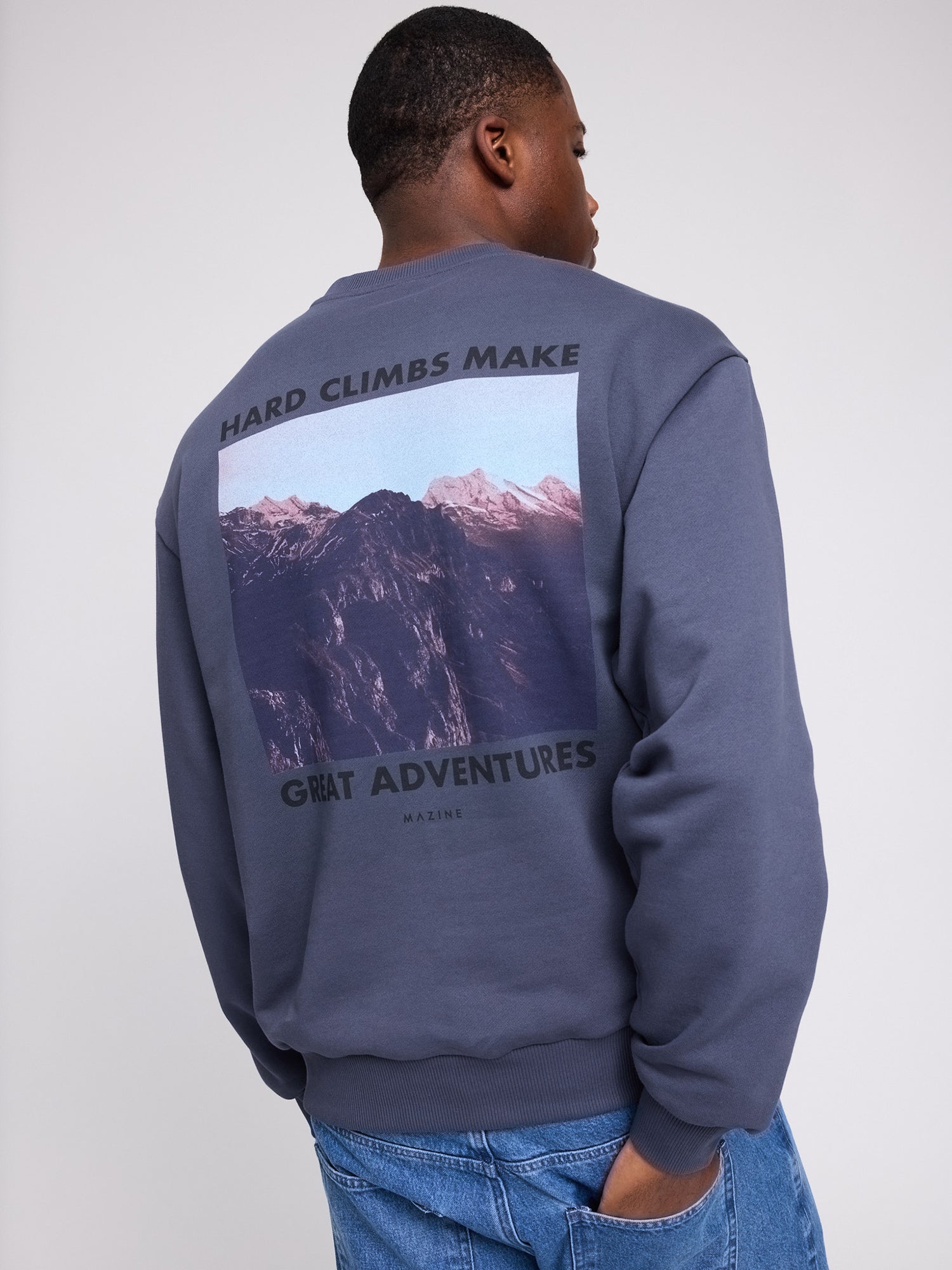Felpa con stampa sul retro Dusk/Adventure | MAZINE