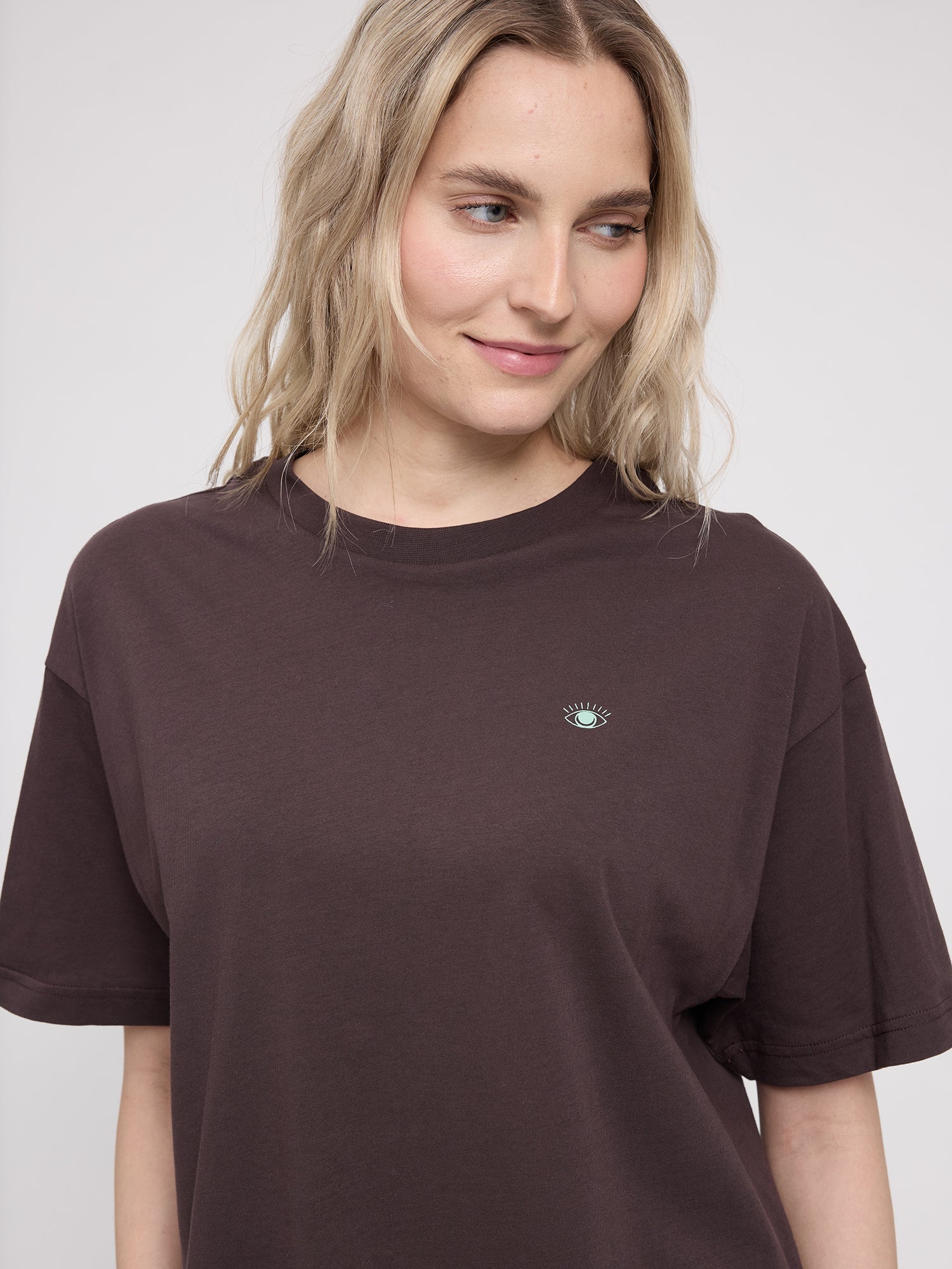 T-shirt in cotone con stampa sul retro Coffee/Tarot nera | MAZINE