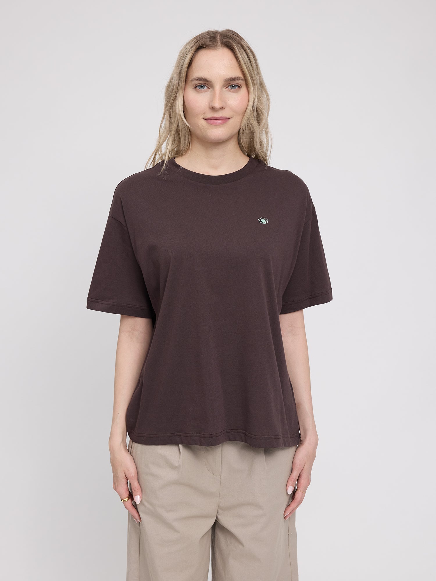 T-shirt in cotone con stampa sul retro Coffee/Tarot nera | MAZINE