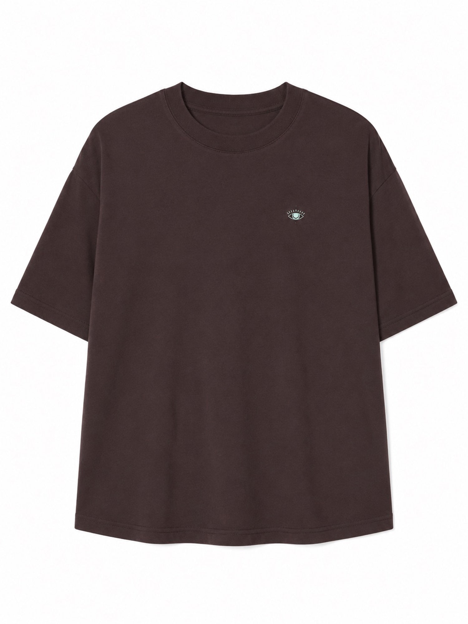 T-shirt in cotone con stampa sul retro Coffee/Tarot nera | MAZINE