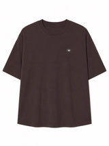 T-shirt in cotone con stampa sul retro Coffee/Tarot nera | MAZINE