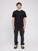 T-Shirt schwarzer Aufdruck Schwarz/ Off The Grid | MAZINE