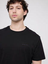 T-Shirt schwarzer Aufdruck Schwarz/ Off The Grid | MAZINE