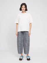 T-shirt Back Print Theme white/Donut in Cotton | MAZINE