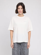 T-shirt Back Print Theme white/Donut in Cotton | MAZINE
