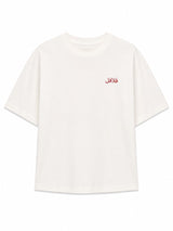 T-shirt Back Print Theme White/Falafel | MAZINE