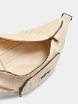Sofia cream corduroy Bum bag | Hindbag
