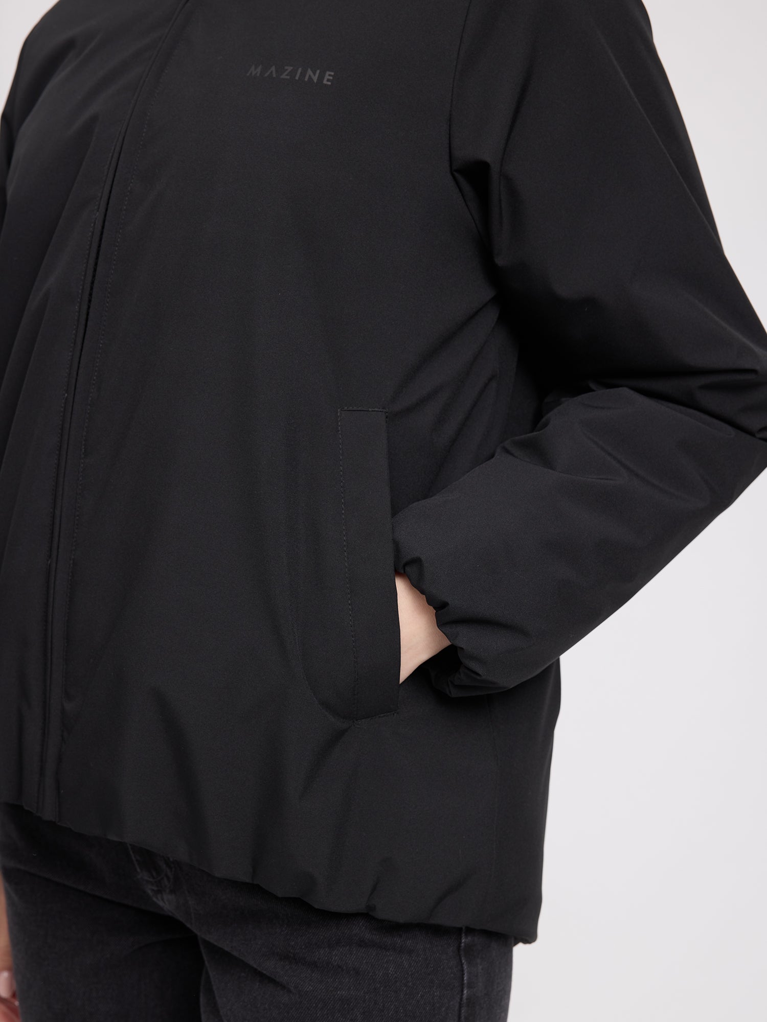 Damenjacke Basic Padded Schwarz | MAZINE