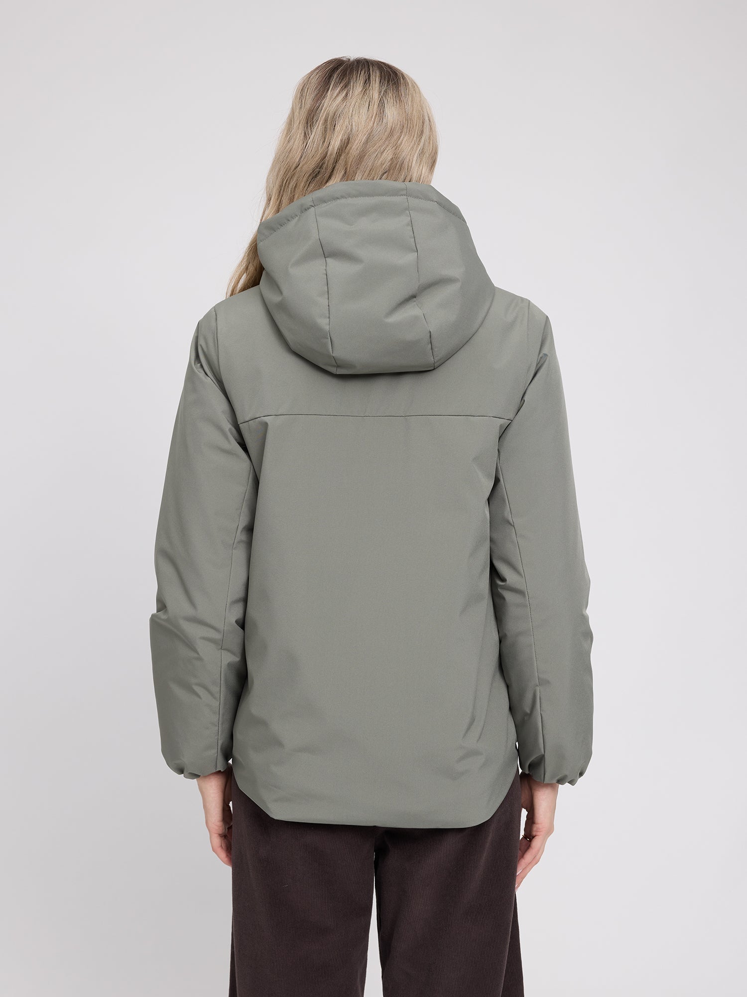 Giacca Imbottita Sherpa Naturale/Bottiglia Chiaro | MAZINE