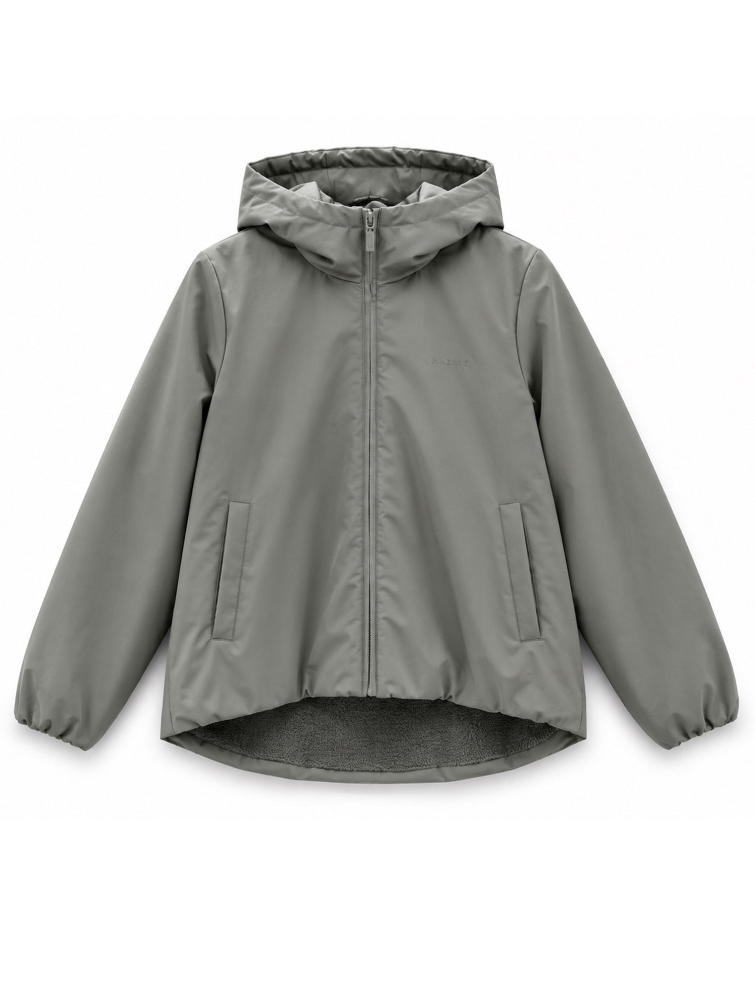 Giacca Imbottita Sherpa Naturale/Bottiglia Chiaro | MAZINE