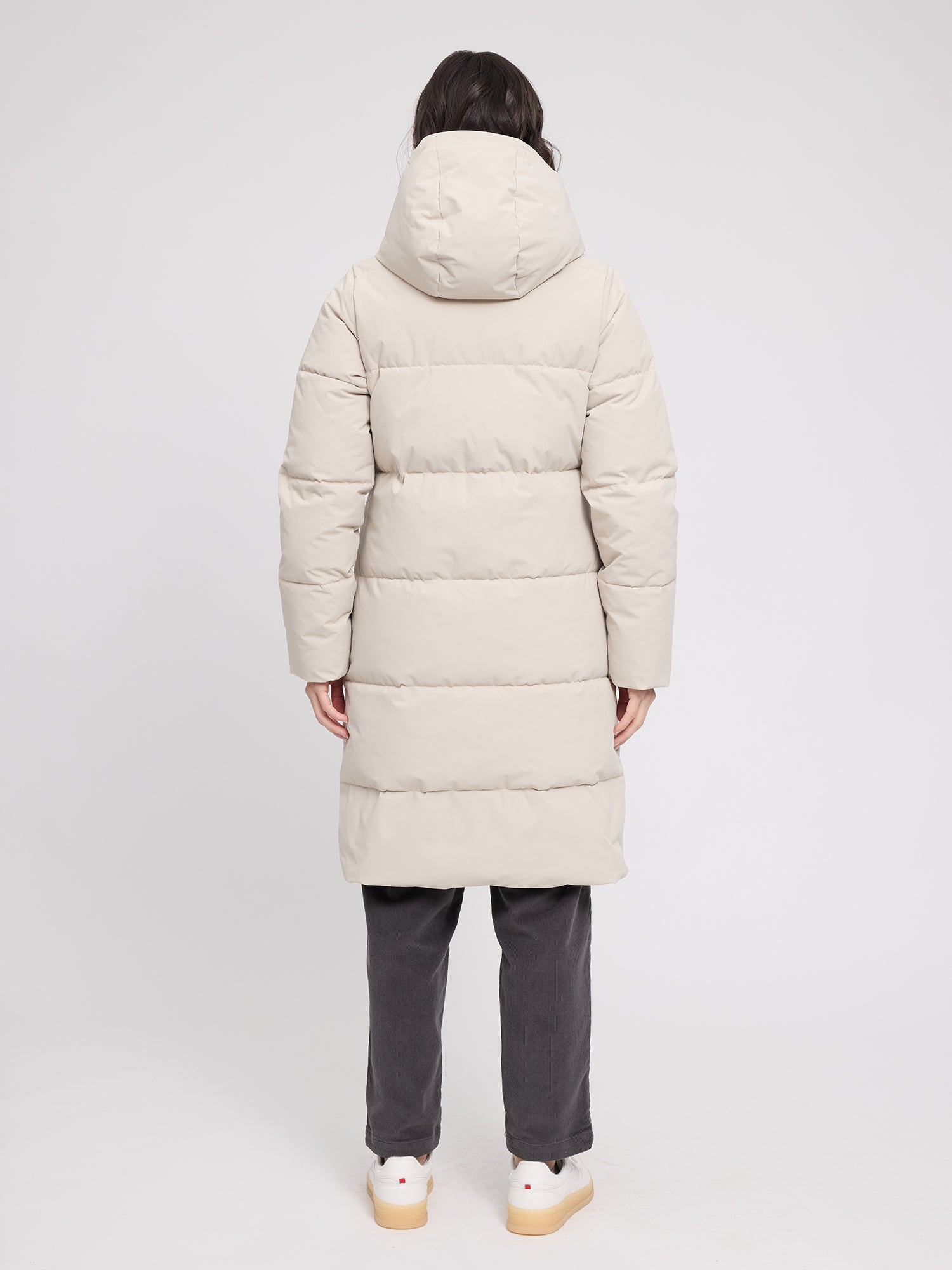 Giubbotto Puffer Basic in Piuma Grigio Donna | MAZINE