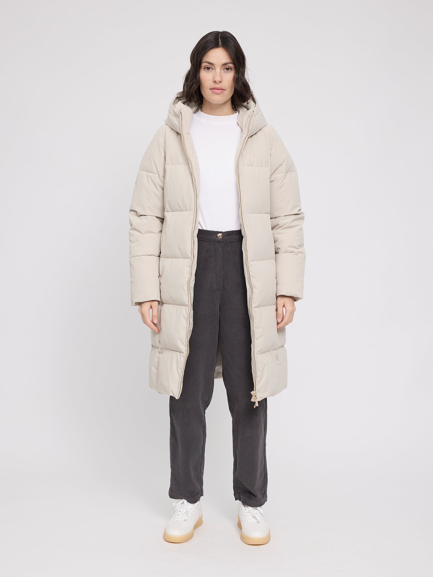 Giubbotto Puffer Basic in Piuma Grigio Donna | MAZINE