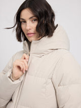Giubbotto Puffer Basic in Piuma Grigio Donna | MAZINE