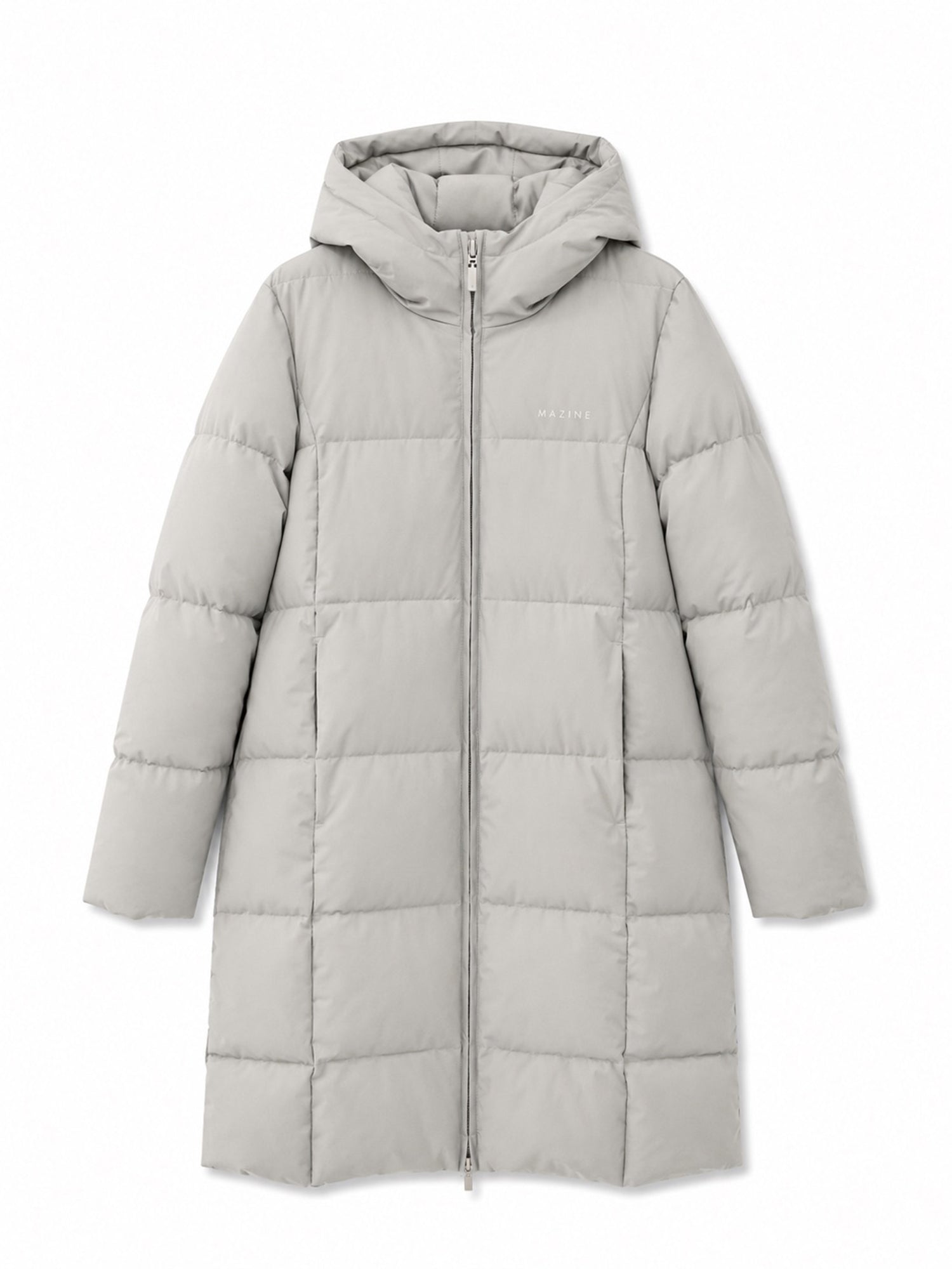 Giubbotto Puffer Basic in Piuma Grigio Donna | MAZINE