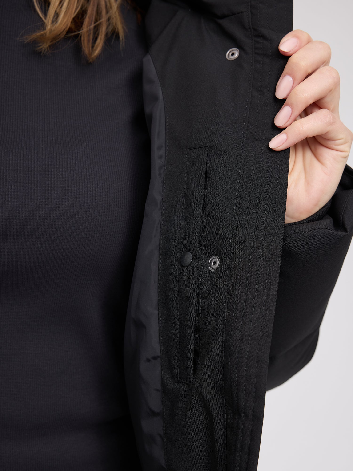 Giacca Puffer Basic Donna Nera | MAZINE