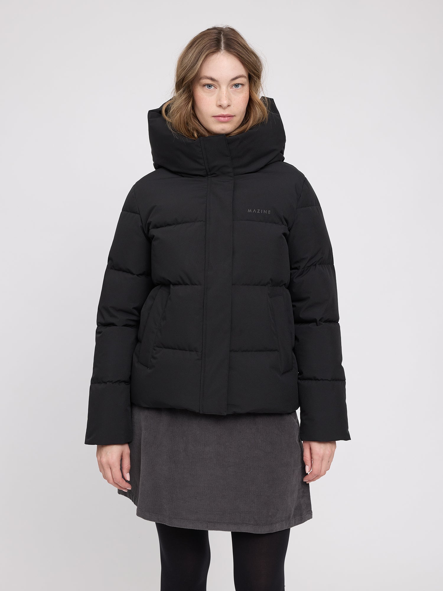 Giacca Puffer Basic Donna Nera | MAZINE